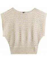 BLUSA FEMININA EM TRICÔ COM LUREX NA TRAMA